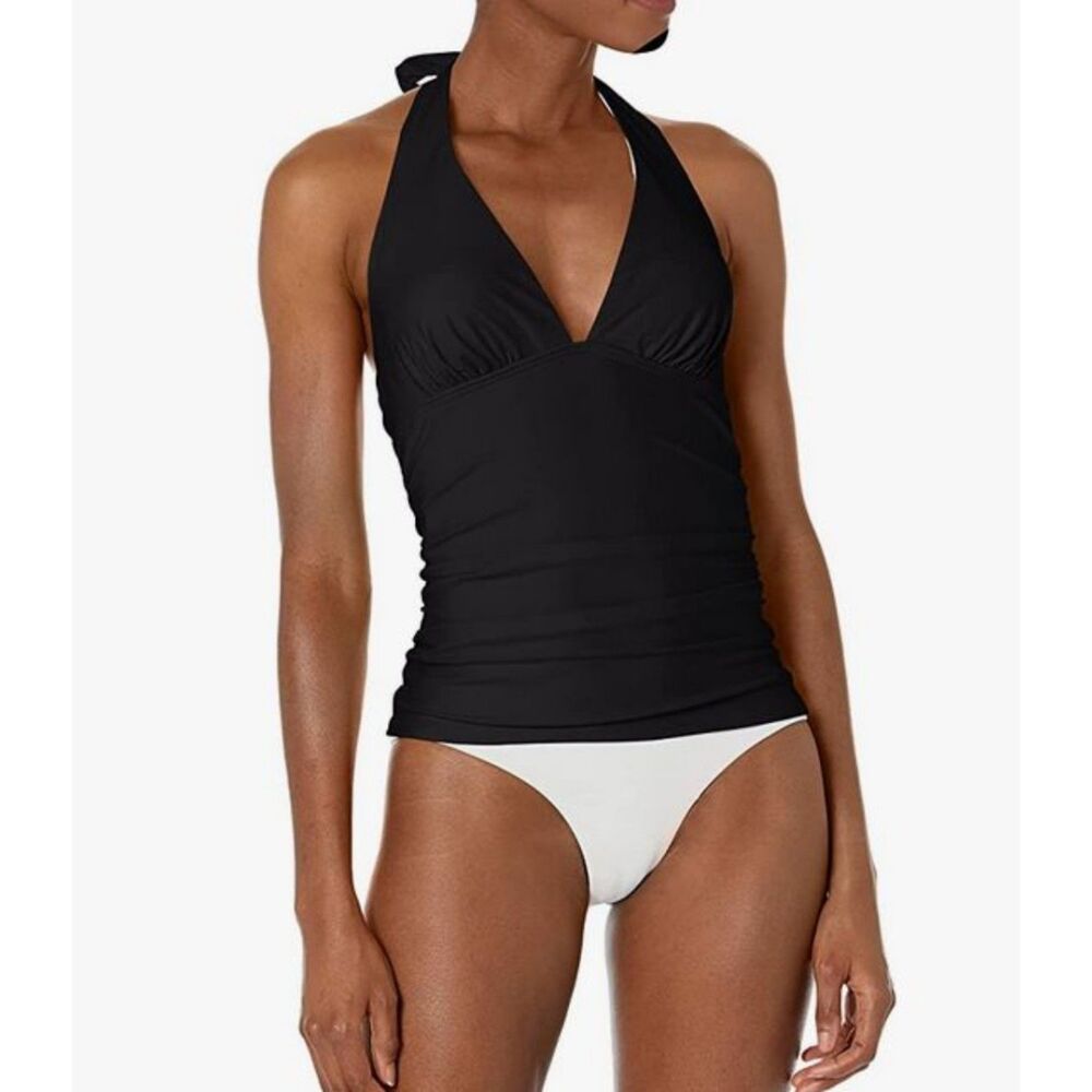 Tommy Hilfiger Women's‎ Standard Tankini Swimsuit Top X-Small Black